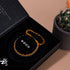 Liens de chameau | Bracelet Mini Kismet | Orange x Argent